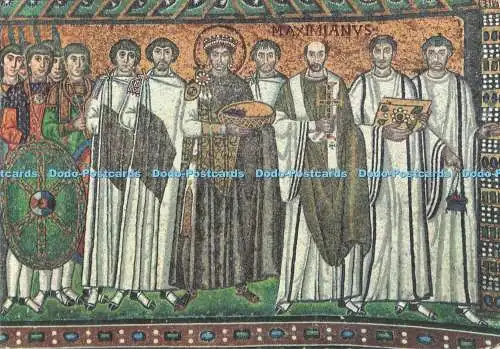 D287093 Ravenna S Vitalis Kaiser Justinian mit Gefolge Fratelli Leonardi P Mar