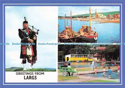 D284855 Grüße von Largs The Harbour Aubrey Park Colourmaster Ltd Whiteholme