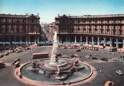D280175 Roma Exedra Platz und Nationalstraße Enrico Verdesi