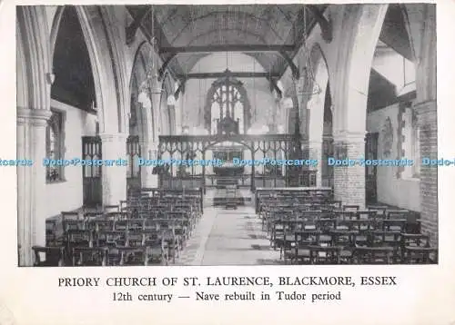 D282576 Essex Blackmore Priory Church of St Laurence 12th century Nave Rebuilt