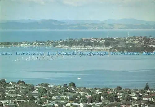 D287111 NZ Auckland Blick nach Osten vom Gipfel des Mt Wellington zum Coromandel Rang