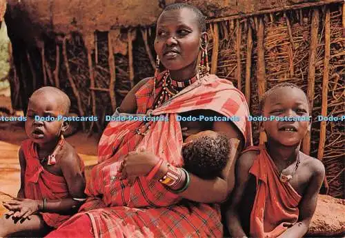 D280193 Kenia Massai Mütter mit Kindern Kenia Schreibwaren Dino Sassi