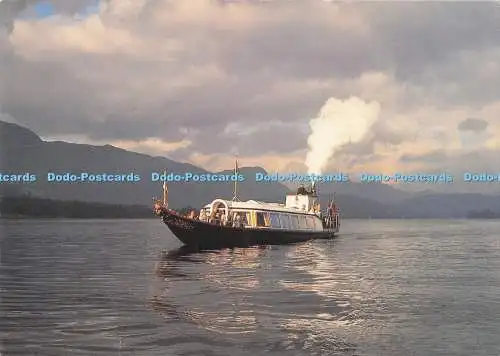 D287126 Dampfyacht-Gondel begann Service auf Coniston Water Larkfield Druck