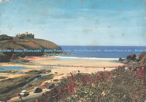 D287128 Bucht Poldhu bei Pfosten D R M Thomas A Cornish Panorama PM Penzance Cor