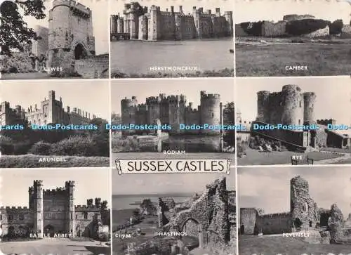 D287129 Sussex Castles Arundel Bodiam Shoesmith and Etheridge Hastings Norman RP
