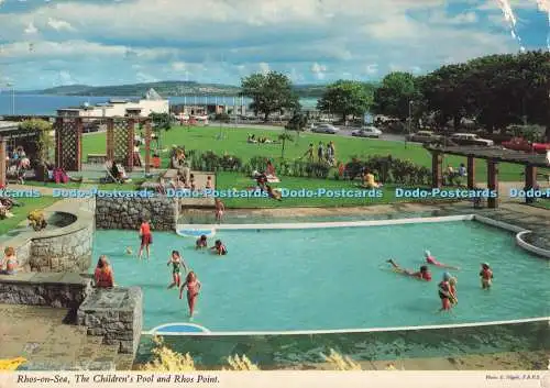 D282635 Rhos on Sea The Children Pool and Rhos Point John Hinde Ltd E Nagele 197