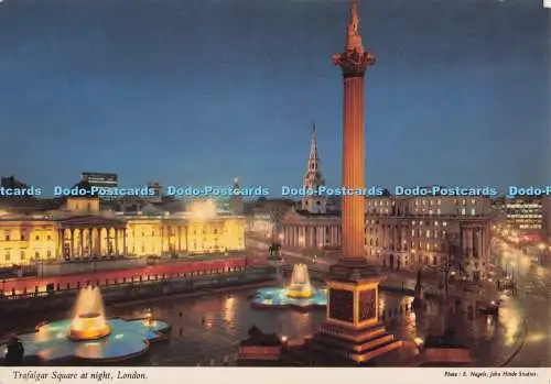 D280270 London Trafalgar Square at Night John Hinde Kardorama E Nagele