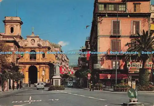 D280273 Sorrento Tasso Platz und Karmin Kirche Vincenzo Carcavallo C A R 1980