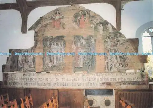 D282661 Suffolk Wenhaston Kirche Untergang oder Urteil Gemälde einem Mönch zugeschrieben