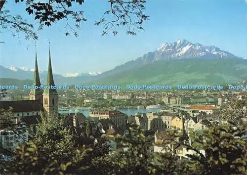 D287192 Luzern Mit Pilatus Globetrotter Karten und Dias