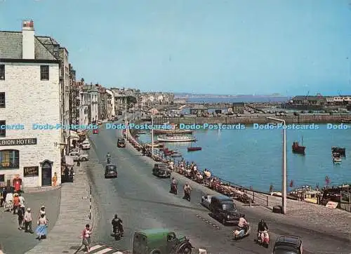 D287215 C I Guernsey Esplanade and Old Harbour St Peter Port Plastichrome by Col