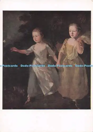 D287218 National Gallery Die Malertöchter jagen einen Schmetterling Gainsborough