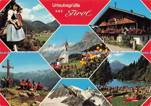 D287238 Urlaubsgrusse aus Tirol Tiroler Kunstverlag Chizzali K T V Multi View