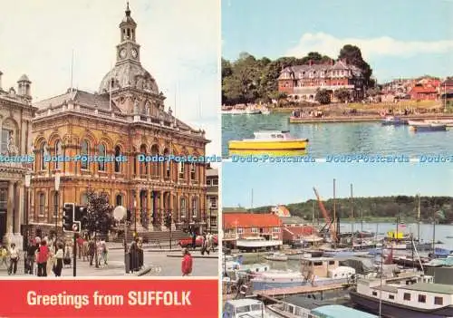 D282720 Grüße aus Suffolk Ipswich Oulton Broad Woodbridge E T W Dennis und