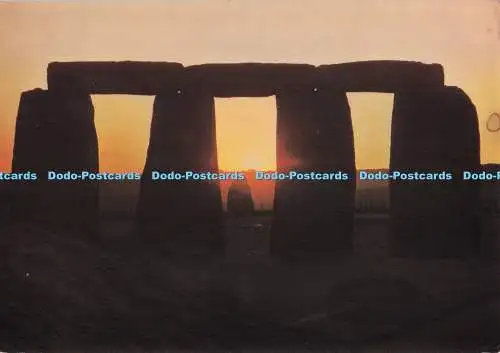 D278134 Stonehenge Wiltshire Sonnenaufgang über der Ferse Stein HMSO Larkfield Druck