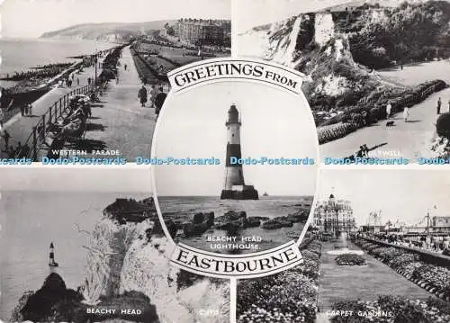 D287257 Grüße von Eastbourne Western Parade Shoesmith und Etheridge Hasting