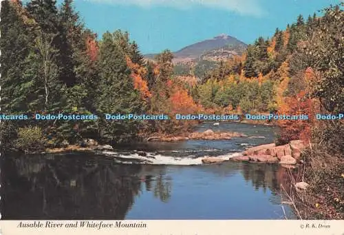 D287267 Ausable River and Whiteface Mountain Dean Color Dexter Press R K Dean PM