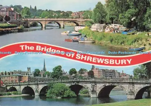 D280356 The Bridges of Shrewsbury English Bridge E T W Dennis Multi View