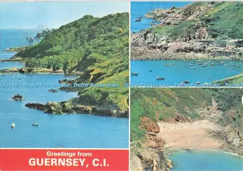D287275 Grüße von Guernsey C I Petit Bot AP Publikation E T W Dennis Mult