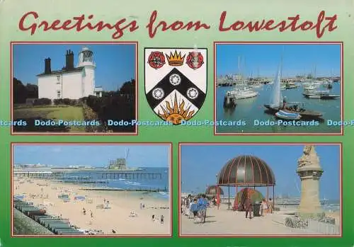 D280363 Greetings From Lowestoft J Salmon 1994 Multi View