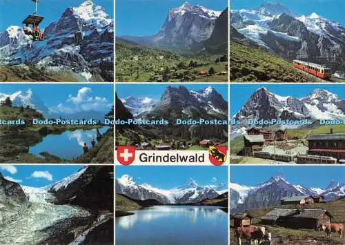 D282758 Grindelwald Firstbahn Wetterhorn Jungfraubahn Gr ScheideggBachseebussal