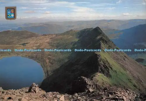 D280385 Helvellyn Striding Edge und Red Tarn Sanderson and Dixon 1987
