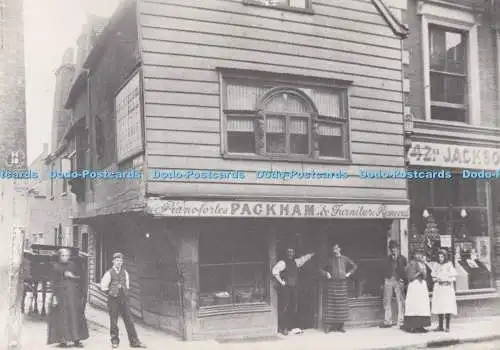 D282773 Rochester Shops Packhams Möbelentferner High Street um 1895 Kent Coun