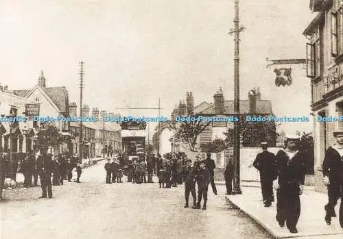 D282775 Rainham High Street um 1906 Kent Kunst und Bibliothek Gillingham Lokalgeschichte