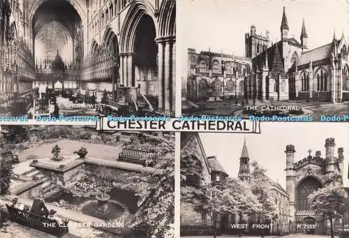 D285067 Chester Cathedral West Front Choir West The Cathedral Valentine RP Multi