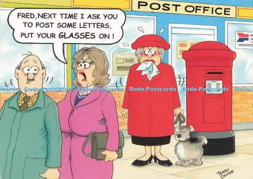 D282778 Post Office Fred, wenn ich Sie das nächste Mal bitte, einige Briefe zu verschicken, stellen Sie Ihr Glas