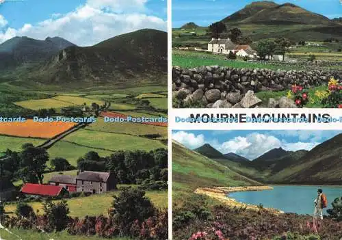 D285072 Mourne Mountains Co Down John Hinde Ltd PM Lisburn Multi View 1968