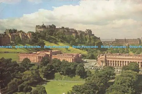 D285073 Edinburgh Castle und die Royal Scottish Academy vom Scott Monument