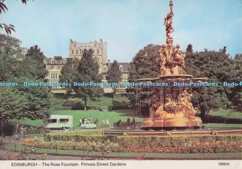 D280400 Edinburgh The Ross Fountain Princes Street Gardens A Hail Caledonia Prod