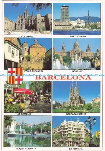D287316 Barcelona Poble Espanyol verschiedene Aspekte A Campana Multi View