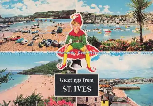 D278222 Greetings From St Ives John Hinde 1986 Multi View