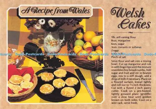 D287336 Welsh Cakes Ein Rezept aus Wales Pembrokeshire Eye Postkarten Haven Farbe