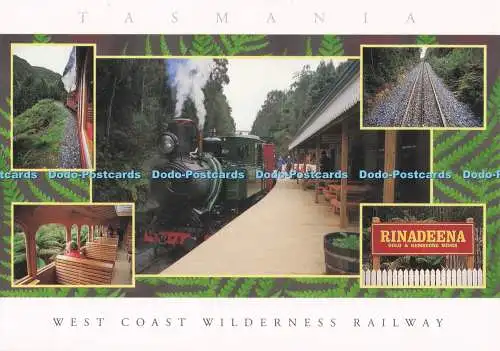 D287346 West Coast Wilderness Railway Rinadeena Tasmanische Postkarten und Souvenir