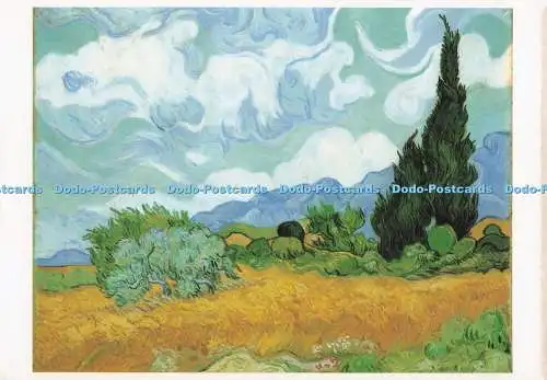 D280434 Die Nationalgalerie Ein Maisfeld mit Zypressen Vincent van Gogh