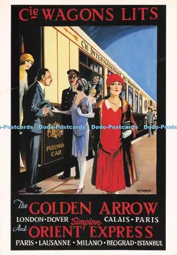 D287371 Cie Wagons Lits The Golden Arrow London Dover Calais Paris Simplon and O