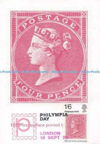 D282892 The 4 d Carmin Surface Printed Stamp 1855 Engraved by J F Joubert de la