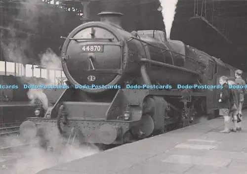D285181 Train Spotter Admire an L M S Designed Black 5 at Rugby Midland Station