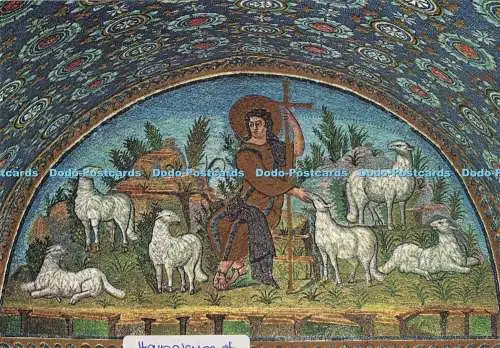 D287422 Ravenna Mausoleo di Galla Placidia Lunette With The Good Shepherd A Long