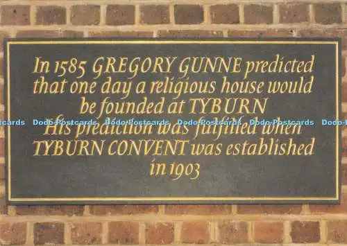 D280567 London The Gregory Gunne Gedenkstein in walisischem Schiefer von Lida geschliffen
