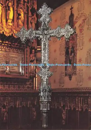 D285250 Sandringham Kirche 15. Jahrhundert Spanisches Kruzifix Topical Press Ltd Pitk