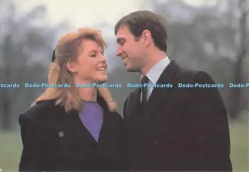 D280573 Ein Verlobungsfoto von Prinz Andrew und Sarah Ferguson Charles Ski