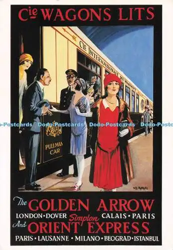 D287486 Cie Wagons Lits The Golden Arrow London Dover Calais Paris Simplon and O