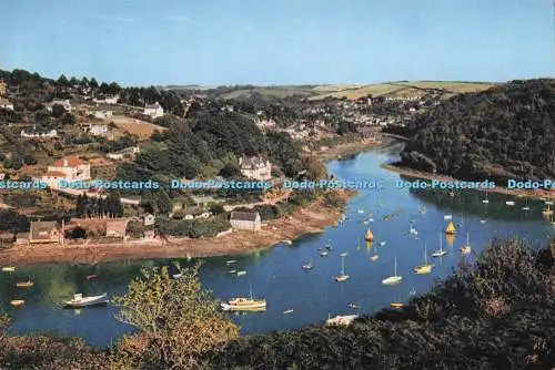D285264 Devon Newton Ferrers and Noss Mayo from Warren Point View Looks Across t