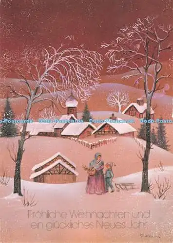 D287512 Frohliche Weihnachten und ein Gluckliches Neues Jahr Germany