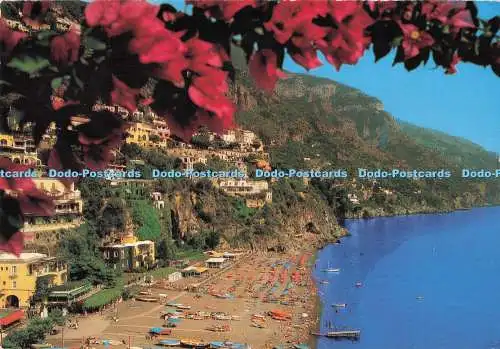 D285303 Positano Panorama und Strand Vincenzo Carcavallo 1988