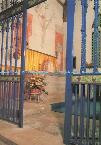 D278441 Isle of Wight Wandgemälde 15. Jahrhundert Godshill Kirche J Salmon